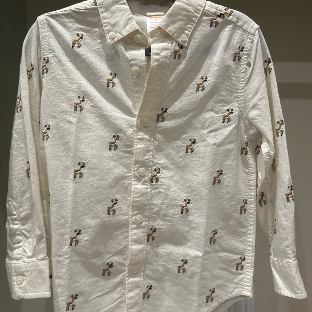 NWT boys Gymboree white button down